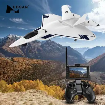 

HUBSAN F22 310mm Wingspan EPO FPV RC Aircraft With 720P Camera & HT015B Transmitter With GPS Drone Brushed 2.4GHz 4CH RTF Drone