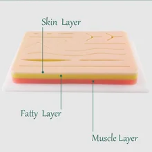 SHUNZAO Дешевые Медицинские силиконовые шкуры Pad Кожи шовный разрез хирургический тренировочный комплект травматический пистолет моделирование обучение