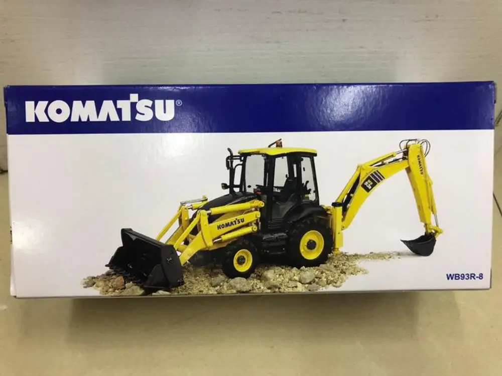 Универсальный хобби 1/50 Komatsu WB93R-8 экскаватор-погрузчик литой модели UH8142