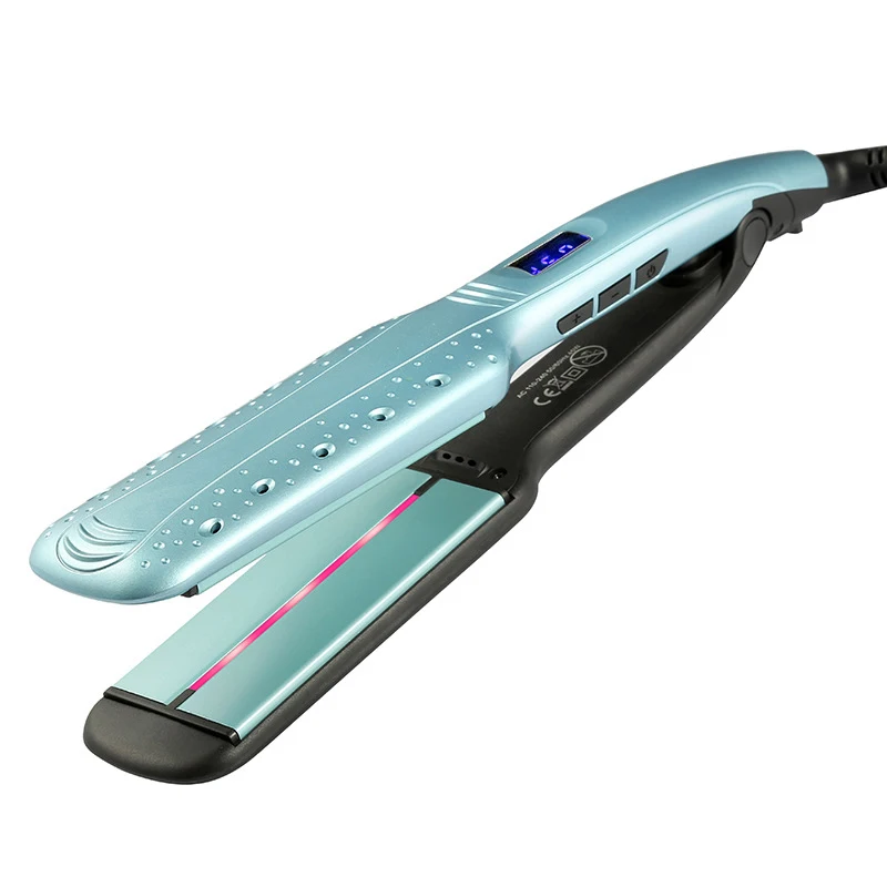 Professional Выпрямитель для волос для женщин мокрый 2 прямые волосы Flat Iron с керамический, титановый технология Инфракрасный световые панели ЕС Pl