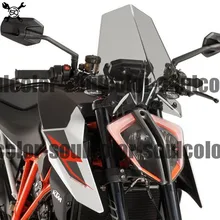 Мотоцикл спортивный лобовое стекло козырек ветрового стекла Viser подходит для KTM 1290 SUPERDUKE R 1290 Super Duke/R двойной пузырь