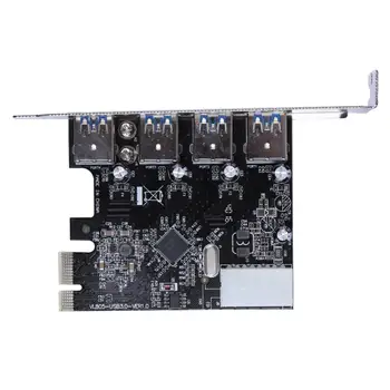 

Expansion Card 4 Port USB3.0 PCI Express Card Support Windows XP/7/8/Vista