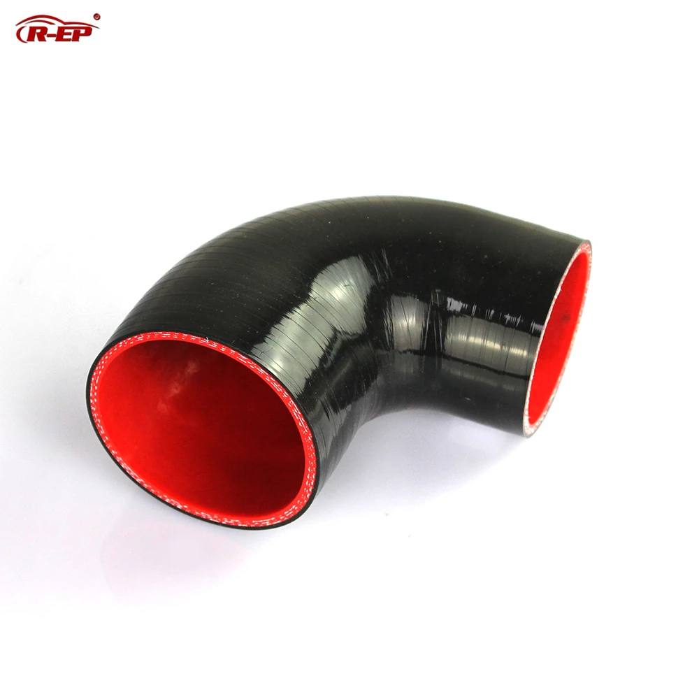 

R-EP 90 degrees Reducer Silicone Elbow Hose 38 51 63 70 89 89MM Rubber Joiner Bend Tube for Subaru Wrx Cold Air Intake Hose