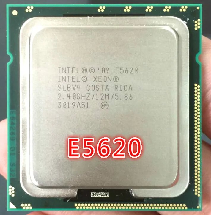 ЦПУ процессор Intel Xeon E5620 Кэш память 12 МБ 2 40 ГГц 5 86 ГТ/с QPI LGA1366 для настольного ПК 5620