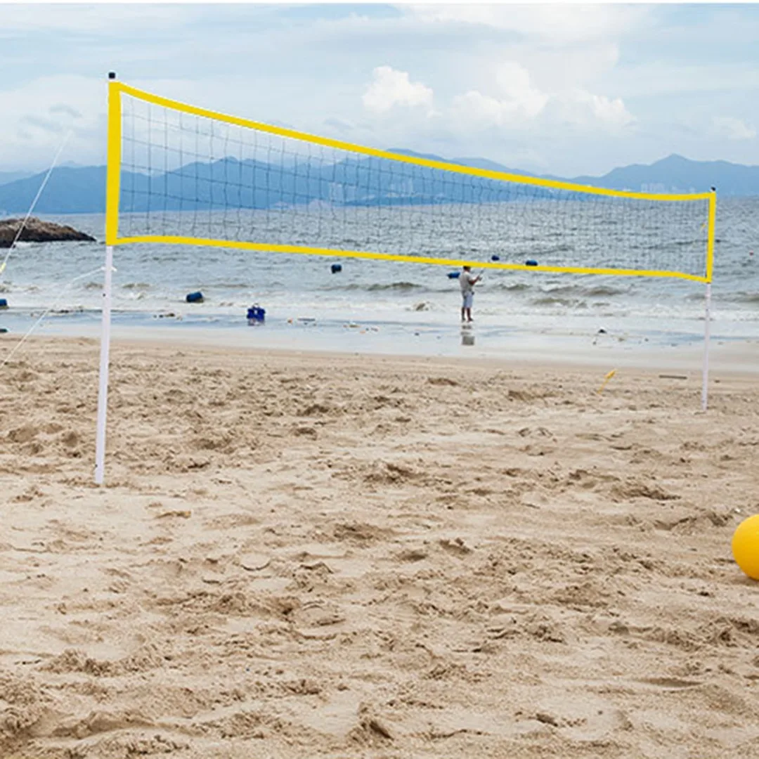 

Portable Folding Foldable Outdoor Beach Game Volleyball Net Storage Carry Bag Adjustable Stand Pole For Beach Volleyball