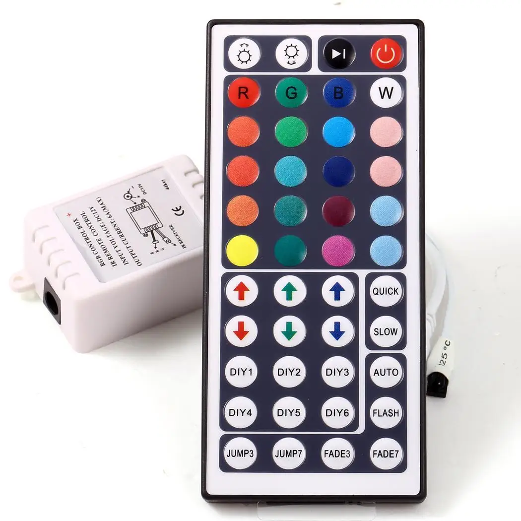 Светодиодный светодиодная разноцветная 44 ключа автомобильная лампа 0,2 (каждый цвет) от-20-60 инфракрасный луч беспроводной ИК RGB пульт