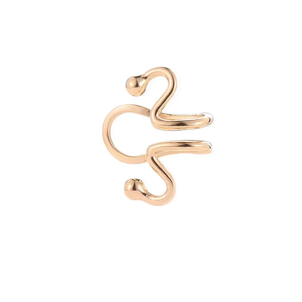 

Exaggerated Simple Snake Bone Ear Clips Popular Earless Earrings Gift