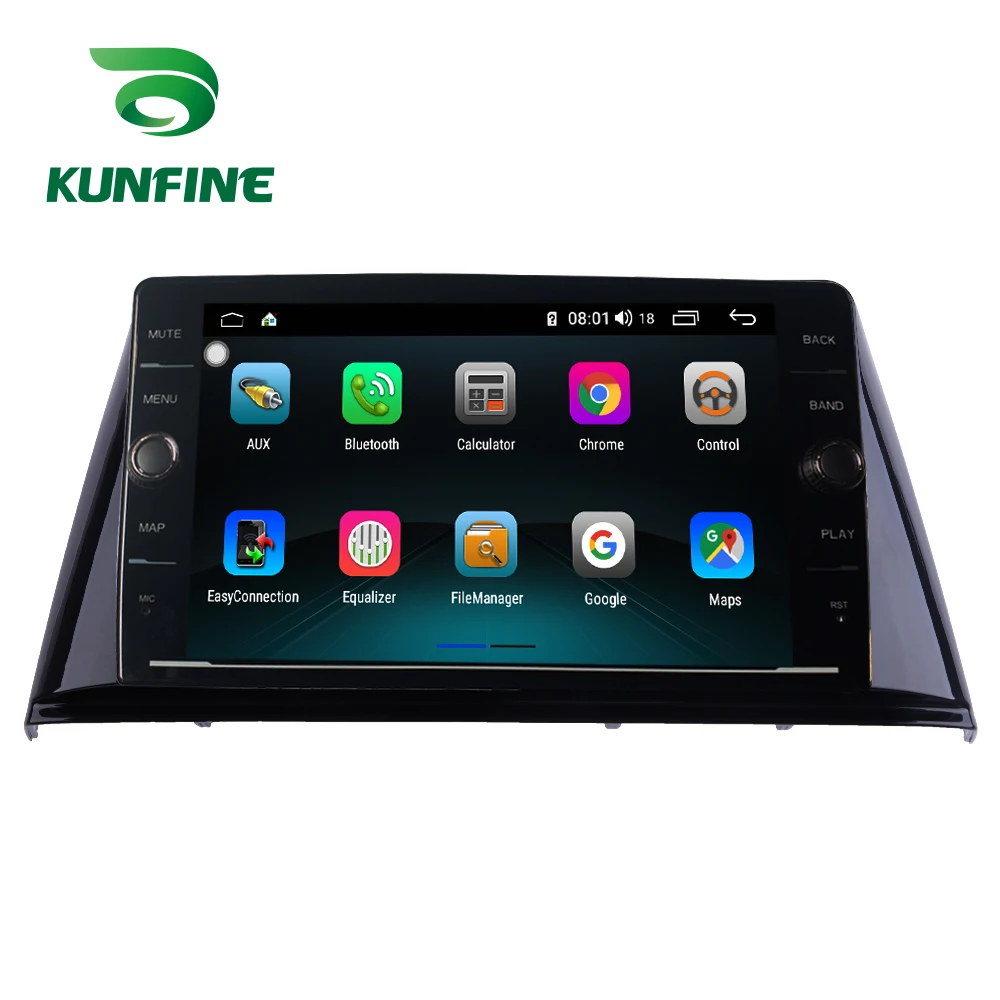 Discount Octa Core RAM 4GB Android 8.1 Car DVD GPS Navigation Player Deckless Car Stereo for Peugeot 308 2016 2017 Radio Unit Device 4G 2