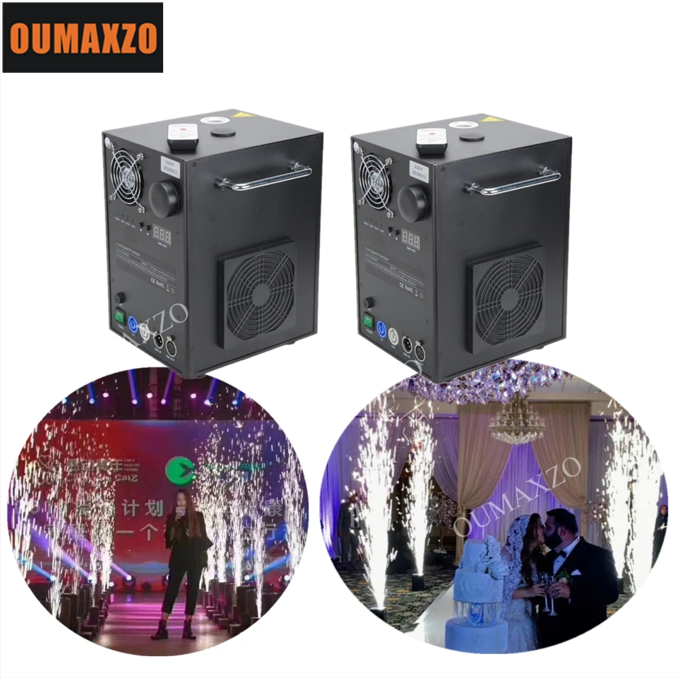 2pcs 400w Cold Spark Firework Machine For Wedding Celebration Dmx And Remote Control Fountain Sparkular Stage |