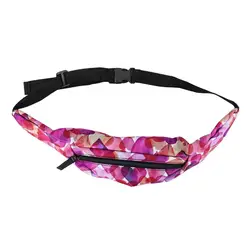 Модный спортивный походный ремень для бега поясная сумка на молнии Fanny Pack (розовый красный)