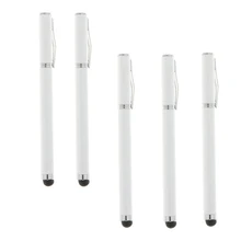 5 штук 2 в 1 емкостный стилус все сенсорный экран ручка для samsung белый