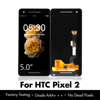 

for HTC for Google Pixel 2 LCD Screen Display +Touch Assembly Pixel 2 Screen Digitizer Black Repair Part Free Shipping