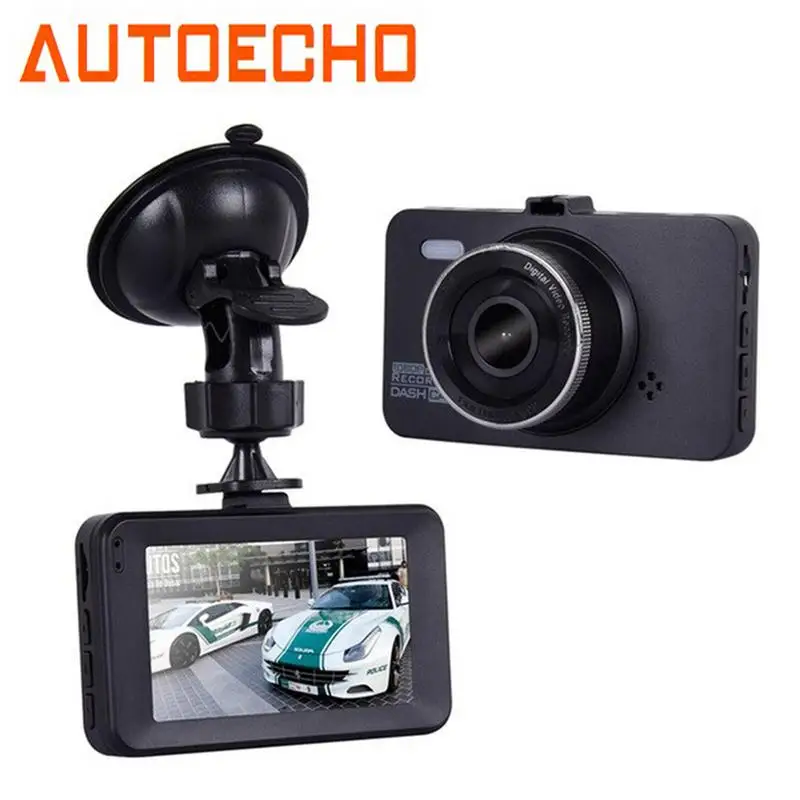 Автомобильный видеорегистратор 3 дюйма 1080P встроенный аккумулятор Поддержка