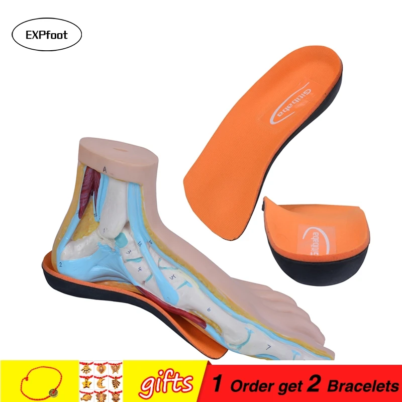 Premium Half Orthotic High Arch Support Insoles Memory foam Cushion