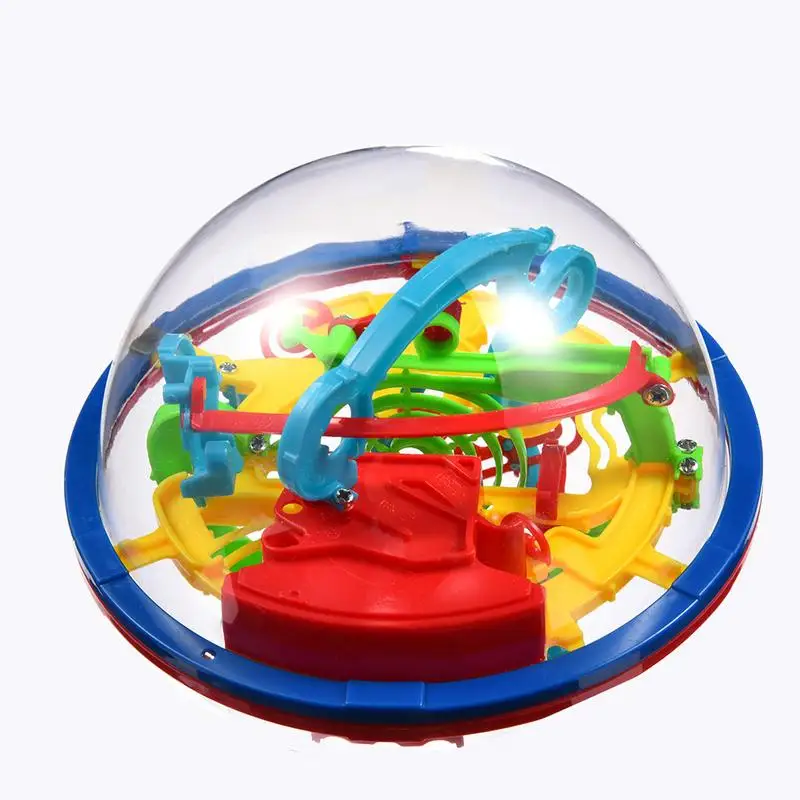 100Steps Magical Intellect Balance Logic Ability Puzzle Ball Toy Smart 3D Maze Ball Intelligence Challenge Games Training Tools