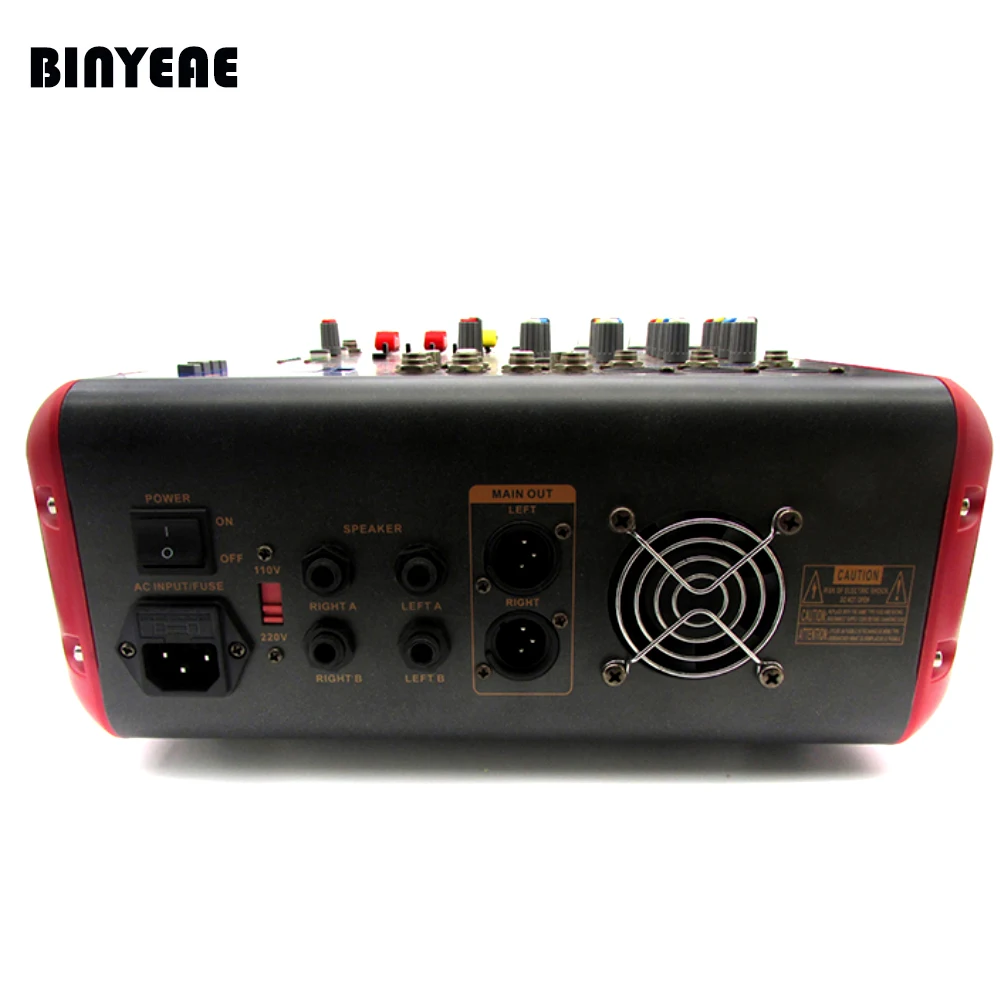 7 канальный аудио усилитель DJ Mixer Powered Amp Mezcladora De PMR706D для записи микрофона|microphone