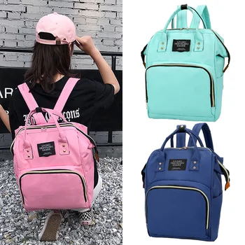 

Large Capacity Patchwork Baby Bags student Travel Satchels Nursing Shoulder book Bag Mummy Nappy Bottle Oxford Women Backpacks
