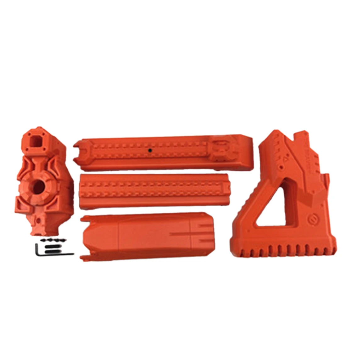 

ML A Type Barrel with Stock Kits for Nerf Zombie Strike ZED Squad Longshot CS-12 Blaster - Orange/Black/Grey/Blue/Pink
