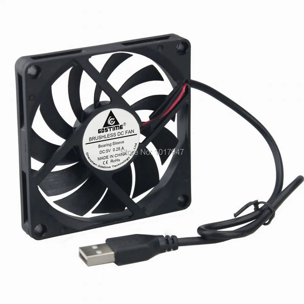 

1Pieces GDT DC 5V 8010 80mmx10mm 80mm Fans PC Computer Case Cooling Cooler Fan USB Connector