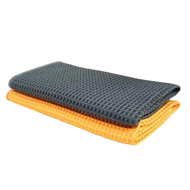 2pcs Towel Multi-purpose Durable Fiber Material Cleaning Water Absorption Cellular Weave Towels for Kitchen Bathroom Hotel | Автомобили и