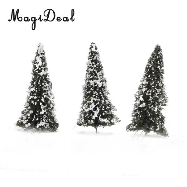 MagiDeal 10 шт. 1/150 белый темно зеленый пейзаж пейзажная модель кедровые деревья для