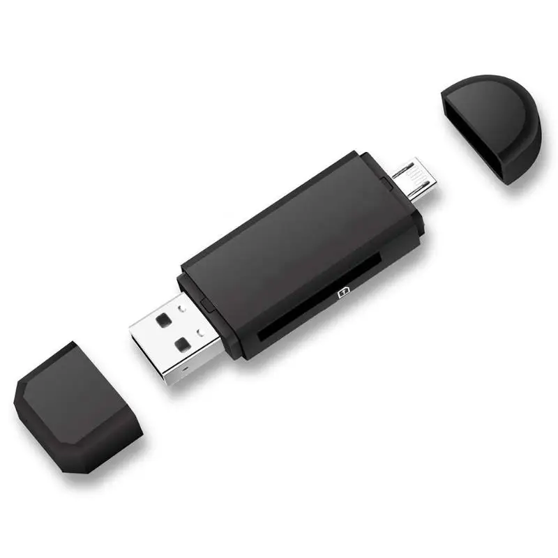 

3-in-1 card reader SD card compatible with OTG function Micro USB Read almost Any Memory Card