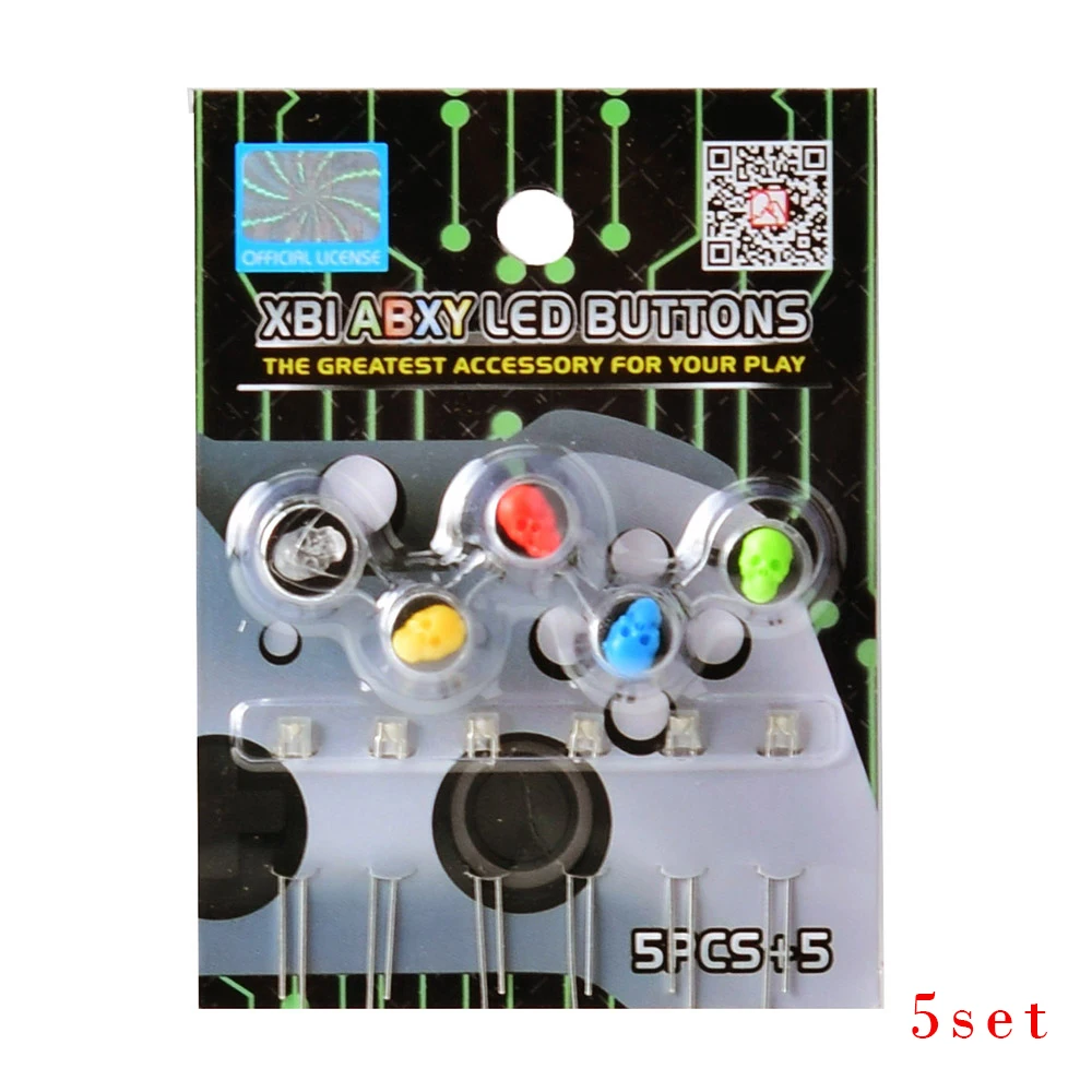 

5 sets Project Design Skull Ghost ABXY Replacement LED Buttons Set for Xbox One Controller