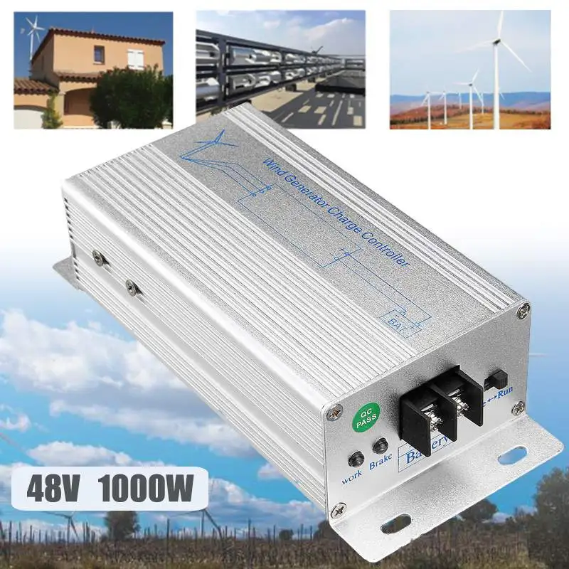 

New 1000W 48V IP50 Waterproof Wind Turbines Generator Charge Controller Regulator Outdoor Wind Generator Controller