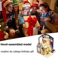 Кукольный домик для маленькой девочки миниатюрный кукольный домик строительный дом ручной работы развивающие игрушки модель куклы Сияющая Звезда DIY кукольный домик