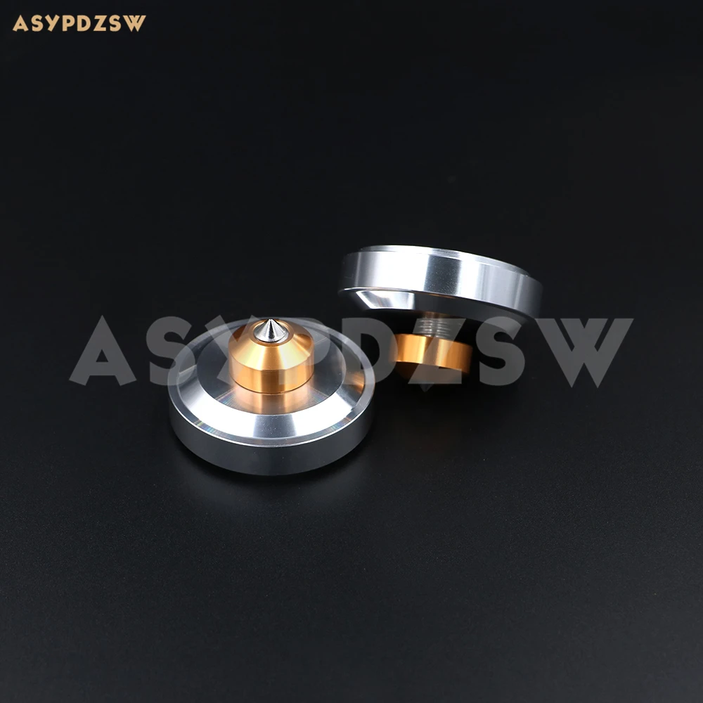 4PCS 44*26 Aluminum silver Power amplifier feet/Speaker shock pad/damping spikes/spike | Электроника