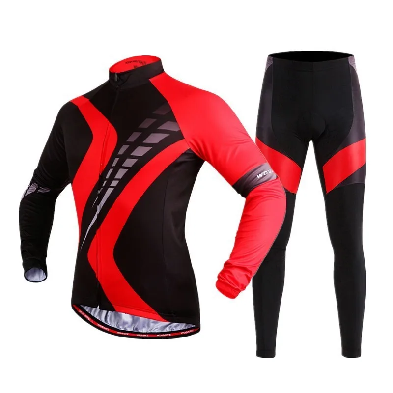 

Cycling Clothes Jersey Suit Clothing Men Women Autumn Bicycle Triathlon Bike Keep Warm Mtb Sports Long Trousers Sleeve Set Suit