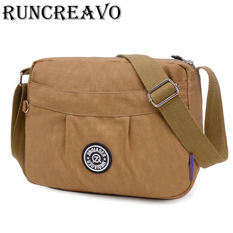 Buy 2018 New Women Nylon Waterproof Messenger Bags