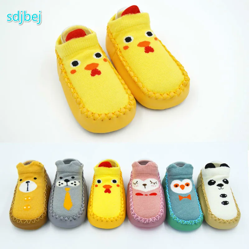 Нескользящие весенне-осенние носки для малышей милые носки и обувь, походные носки, детские домашние носки