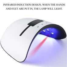 36 Вт УФ-лампа Сушилка для ногтей для всех типов гель 12 бусин Led инфракрасная Индукционная лампа для ногтей машина для лечения 30 s 60 s 99 s таймер быстро