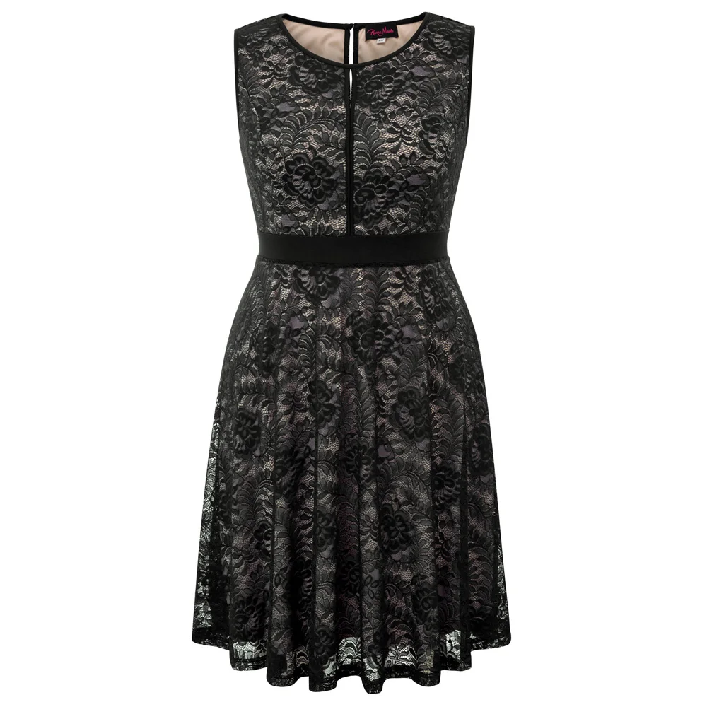 

Dress Plus size Lace A-line Floral Casual Summer Evening party Cocktail Womens