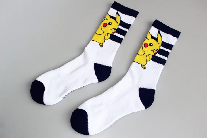 Японский Harajuku милый мультфильм носки с покемонами женские и мужские длинные Kawaii