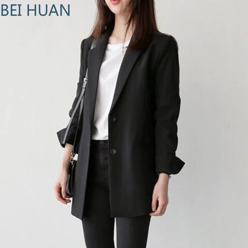 

Vadim Blazer Mujer Blazer Feminino Spring And Autumn Ladies Small Suit Two Button In The Coat Slim Size Large Business Women