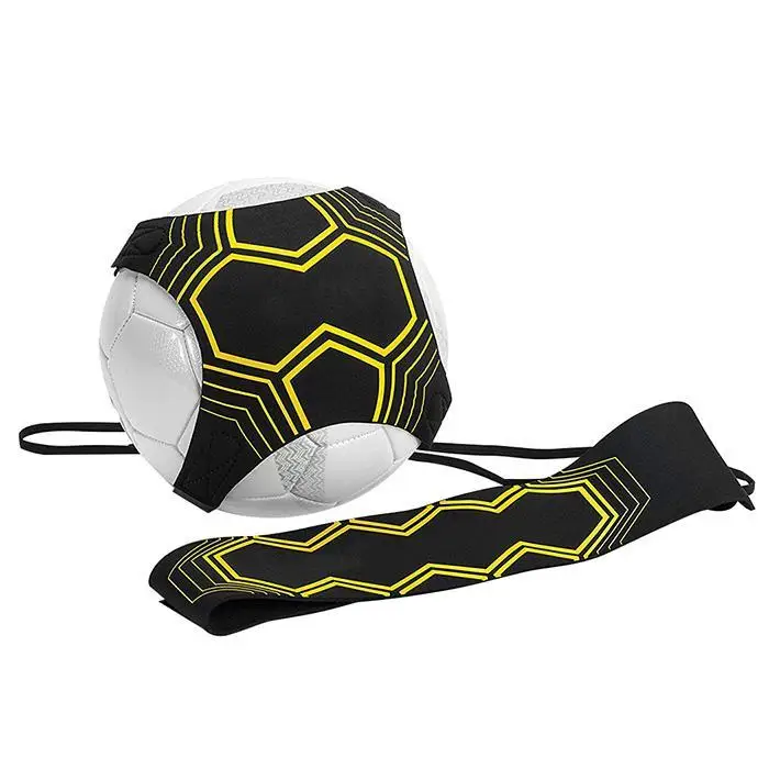Регулируемый тренировочный пояс для футбольного мяча 2,5 м/78,7 дюйма(эластичный) тренировочный черный желтый инвентарь
