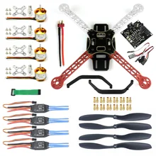 Rc zangão quadrocopter 4-axis kit de aeronaves f330 multicopter quadro kk xcopter controle de vôo sem transmissor sem bateria F02471-K
