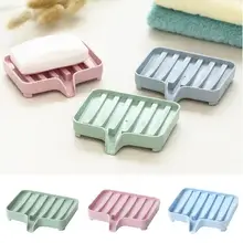 1PC Wheat Straw Drain Soap Box Dishes Storage Holder Soapbox Soap Tray Bathroom Organizer Bath Product