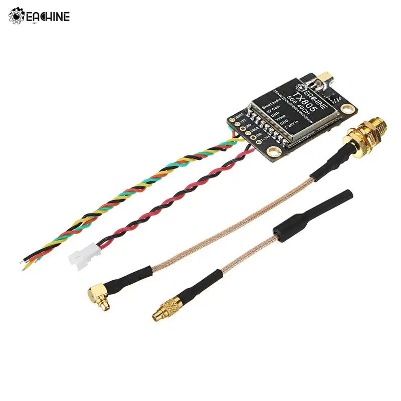 Передатчик mW FPV VTX светодиодный дисплей с поддержкой OSD/Pitmode/Smartaudio TX805 5 8 ГГц 40