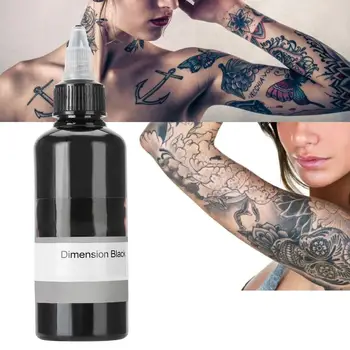 

100ml Natural Plant Tattoo Ink Body Paint Pigment Semi-Pernament Makeup Monochrome Inks Tattoo Paint Permanent Makeup