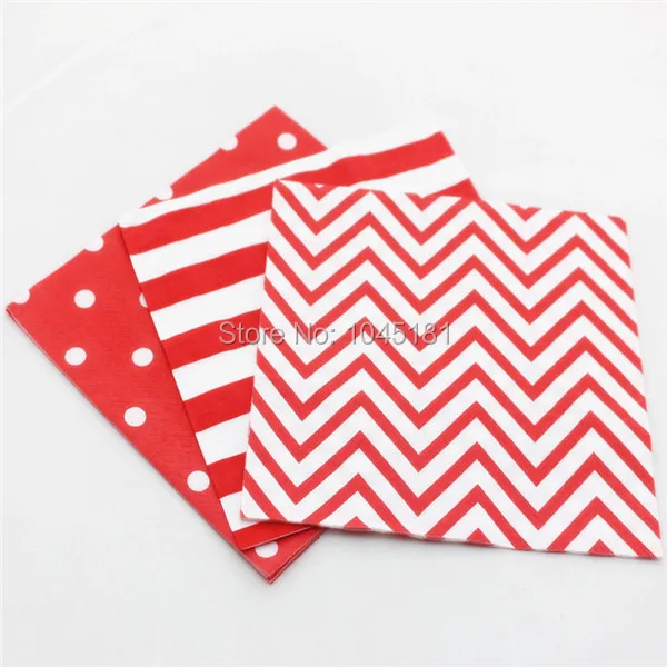 red paper napkin