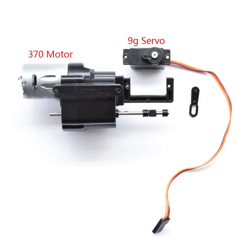 

New WPL B14 B24 B16 C14 Split Transfer Gearbox with 370 Motor+Servo 1/16 RC Car
