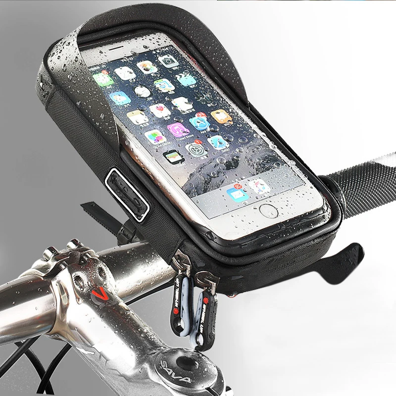 

Bicycle Phone Holder Mountain Bike Bag Rainproof Waterproof Phone Cover Case Touch Screen Front Bag Case Cycling Accessories