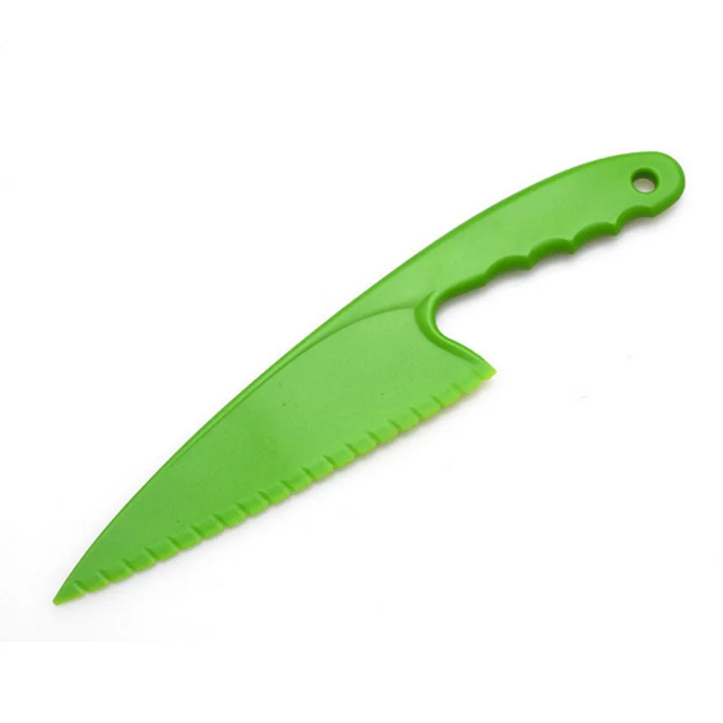 1Pcs Plastic Serrated Cake Bread Pie Slicer Knife Cutter Lettuce Kitchen Tools Gadget (Random