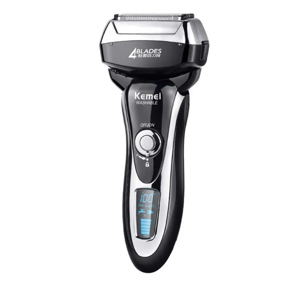 

Electric Shaver Razor Professional 4 Blade Hign Speed Motor Shaver Maglev Cutting System With LCD Display 100-240V