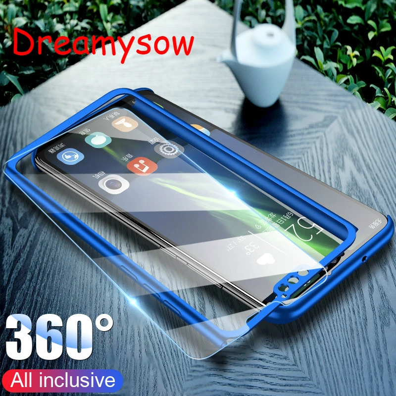 360 противоударный полное покрытие чехол для huawei P20 P30 Pro Lite P Smart/Honor 9 7C 8X Y7 Y6 2019 чехлы