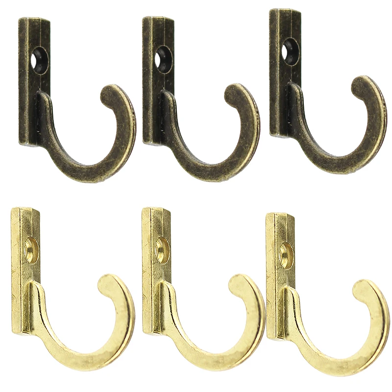 

Keys 5PCS/Set For Coats Retro Storage Hooks Mini Cloth Hanger Popular Single Prong Hook Home Supplies Wall Mounted Hats Towels
