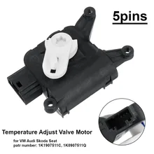 1K1907511C 1KD907511C Температура отрегулировать клапан Servo Мотор 5 Pin для VW EOS Golf GTI Jetta MK5 MK6 Touran для Audi A3 Q3 TT переменного тока